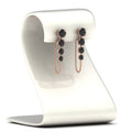 Thumbnail 29 - multi-black-diamond-chain-stud-earrings-in-rose-gold-FDEAR11134GBLACK-NL-RG