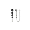 Load image into Gallery viewer, multi-black-diamond-chain-stud-earrings-in-white-gold-FDEAR11134GBLACK-NL-WG