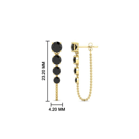 multi-black-diamond-chain-stud-earrings-in-yellow-gold-FDEAR11134GBLACK-NL-YG