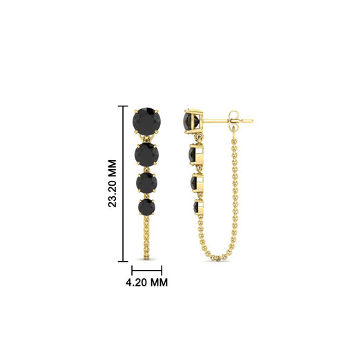 multi-black-diamond-chain-stud-earrings-in-yellow-gold-FDEAR11134GBLACK-NL-YG