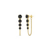 Load image into Gallery viewer, multi-black-diamond-chain-stud-earrings-in-yellow-gold-FDEAR11134GBLACK-NL-YG