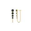 Load image into Gallery viewer, multi-black-diamond-chain-stud-earrings-in-yellow-gold-FDEAR11134GBLACK-NL-YG