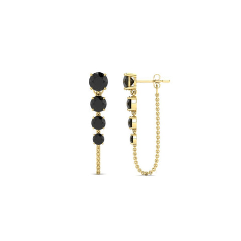 multi-black-diamond-chain-stud-earrings-in-yellow-gold-FDEAR11134GBLACK-NL-YG