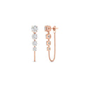 Thumbnail 4 - multi-diamond-chain-stud-earrings-in-rose-gold-FDEAR11134-NL-RG