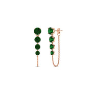 multi-emerald-chain-stud-earrings-in-rose-gold-FDEAR11134GEMGR-NL-RG