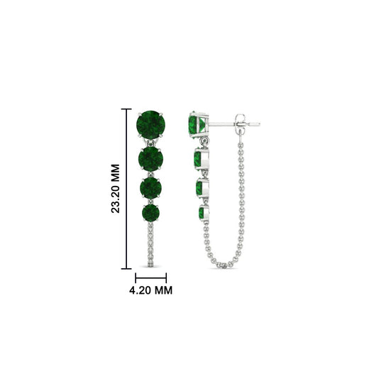 multi-emerald-chain-stud-earrings-in-white-gold-FDEAR11134GEMGR-NL-WG
