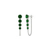 Load image into Gallery viewer, multi-emerald-chain-stud-earrings-in-white-gold-FDEAR11134GEMGR-NL-WG