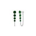 Thumbnail 50 - multi-emerald-chain-stud-earrings-in-white-gold-FDEAR11134GEMGR-NL-WG