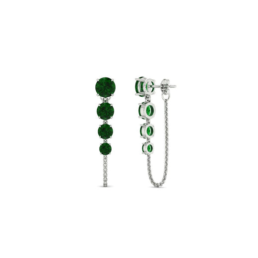 multi-emerald-chain-stud-earrings-in-white-gold-FDEAR11134GEMGR-NL-WG