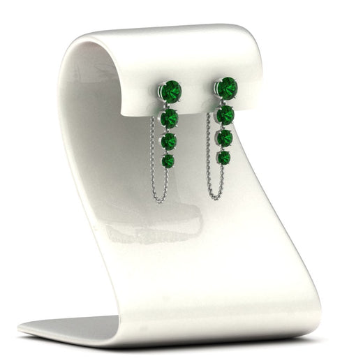 multi-emerald-chain-stud-earrings-in-white-gold-FDEAR11134GEMGR-NL-WG