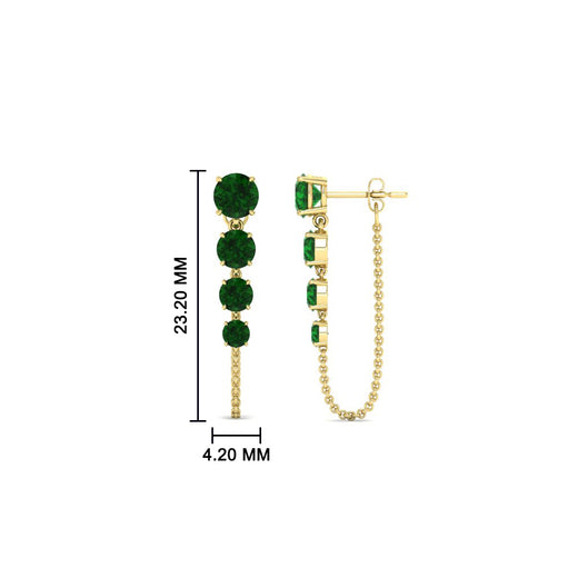 multi-emerald-chain-stud-earrings-in-yellow-gold-FDEAR11134GEMGR-NL-YG