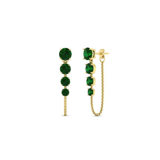 multi-emerald-chain-stud-earrings-in-yellow-gold-FDEAR11134GEMGR-NL-YG