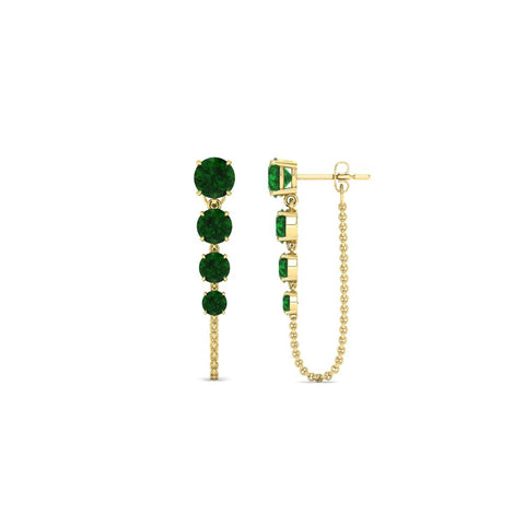 multi-emerald-chain-stud-earrings-in-yellow-gold-FDEAR11134GEMGR-NL-YG