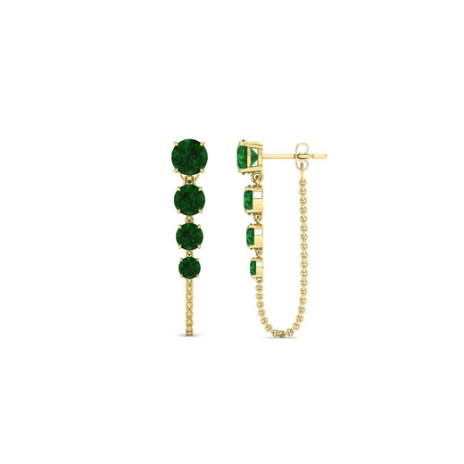 multi-emerald-chain-stud-earrings-in-yellow-gold-FDEAR11134GEMGR-NL-YG