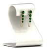 Load image into Gallery viewer, multi-emerald-chain-stud-earrings-in-yellow-gold-FDEAR11134GEMGR-NL-YG