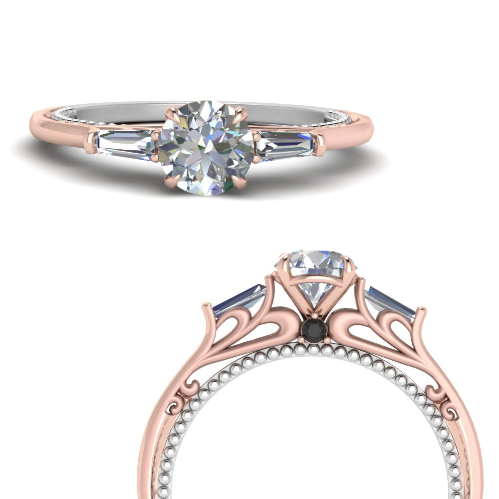 Three Stone Baguette Diamond Ring