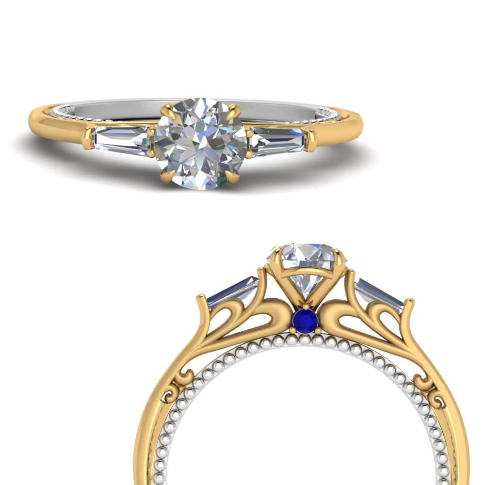 Three Stone Baguette Diamond Ring