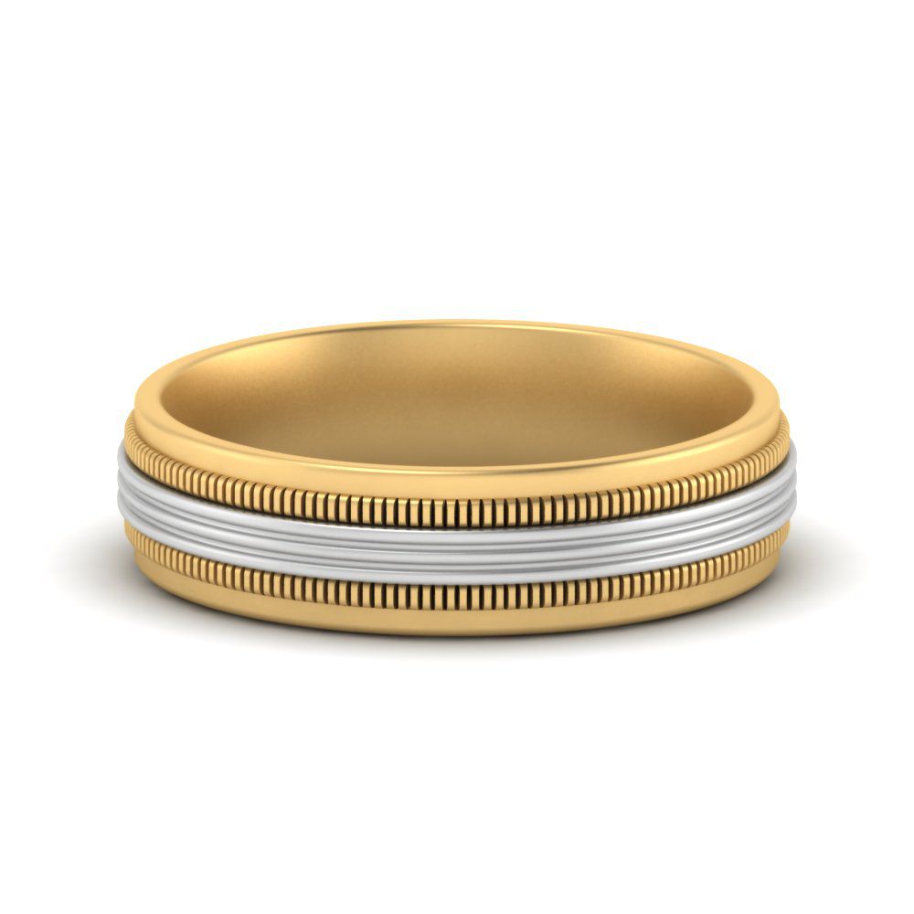 Multi Gold Mens Classic Band