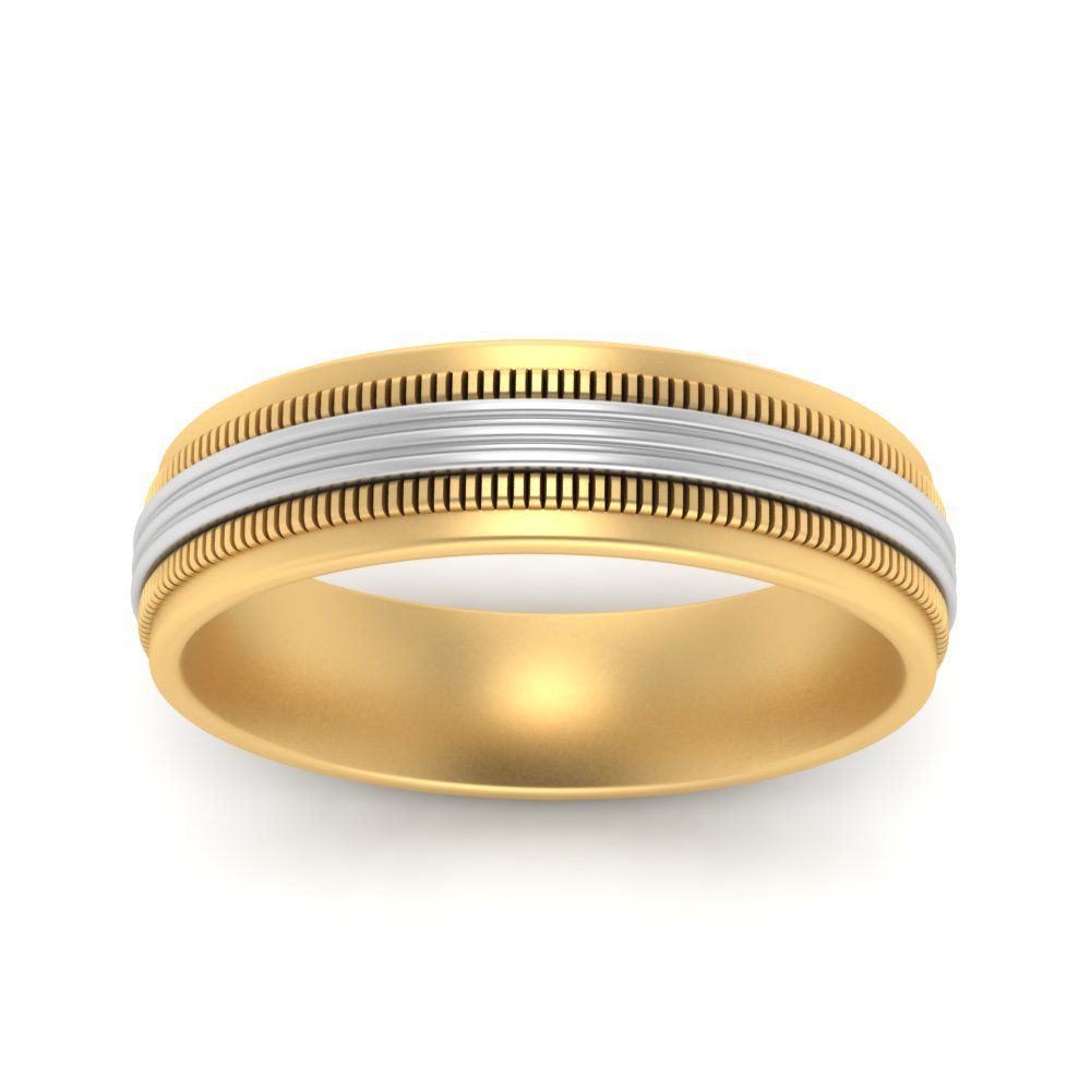 Multi Gold Mens Classic Band
