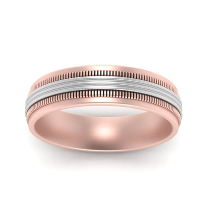 multi-metal-mens-wedding-band-in-rose-gold-FD10375BANGLE5-NL-RG