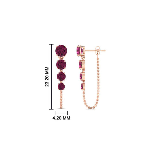 multi-pink-sapphire-chain-stud-earrings-in-rose-gold-FDEAR11134GSADRPI-NL-RG