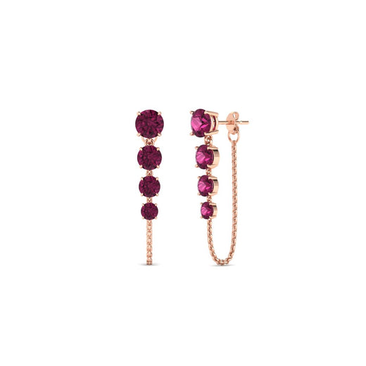 multi-pink-sapphire-chain-stud-earrings-in-rose-gold-FDEAR11134GSADRPI-NL-RG