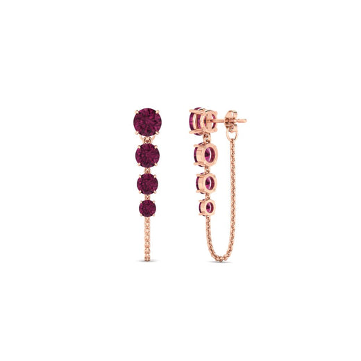 multi-pink-sapphire-chain-stud-earrings-in-rose-gold-FDEAR11134GSADRPI-NL-RG