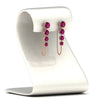 Load image into Gallery viewer, multi-pink-sapphire-chain-stud-earrings-in-rose-gold-FDEAR11134GSADRPI-NL-RG