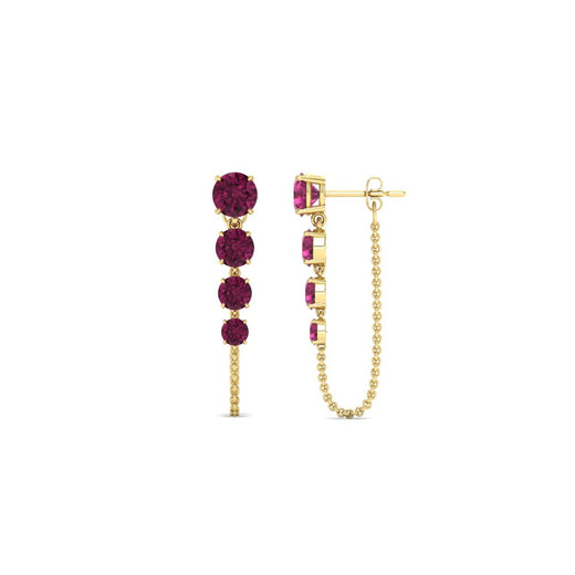 multi-pink-sapphire-chain-stud-earrings-in-yellow-gold-FDEAR11134GSADRPI-NL-YG