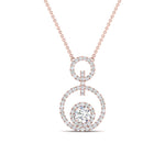 Load image into Gallery viewer, multi-ring-interlocked-diamond-pendant-in-rose-gold-FDPD10699-ANGLE1-NL-RG.jpg?v=1759230334
