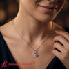 Load image into Gallery viewer, multi-ring-interlocked-diamond-pendant-in-white-gold-FDPD10699