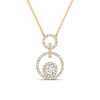 Load image into Gallery viewer, multi-ring-interlocked-diamond-pendant-in-yellow-gold-FDPD10699-ANGLE1-NL-YG.jpg?v=1759230335
