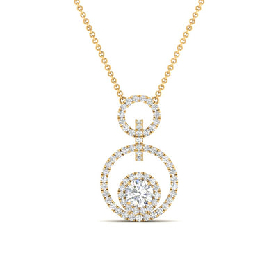 Multi Ring Interlocked Pendant