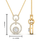 Load image into Gallery viewer, multi-ring-interlocked-diamond-pendant-in-yellow-gold-FDPD10699-ANGLE2-NL-YG-HW.jpg?v=1759230334
