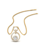 Load image into Gallery viewer, multi-ring-interlocked-diamond-pendant-in-yellow-gold-FDPD10699-NL-YG.jpg?v=1759230334
