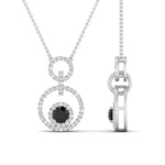 Load image into Gallery viewer, multi-ring-interlocked-diamond-pendant-with-black-diamond-in-white-gold-FDPD10699-GBLACK-ANGLE2-NL-WG.jpg?v=1759230334
