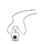 Load image into Gallery viewer, multi-ring-interlocked-diamond-pendant-with-black-diamond-in-white-gold-FDPD10699-GBLACK-NL-WG.jpg?v=1759230335
