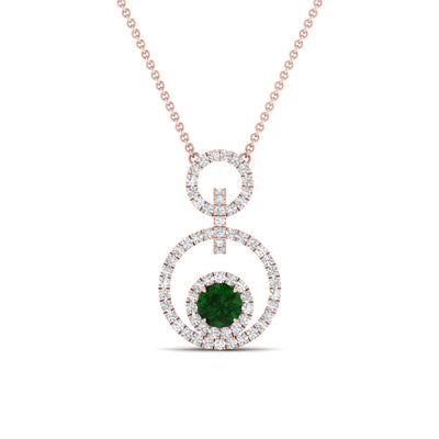 Multi Ring Interlocked Pendant