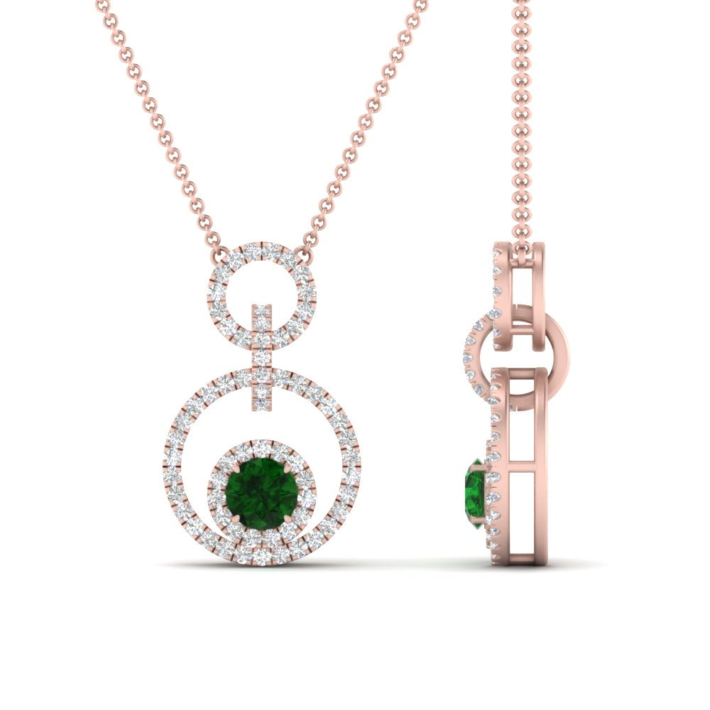 multi-ring-interlocked-diamond-pendant-with-emerald-in-rose-gold-FDPD10699-GEMGR-ANGLE2-NL-RG.jpg?v=1759230334