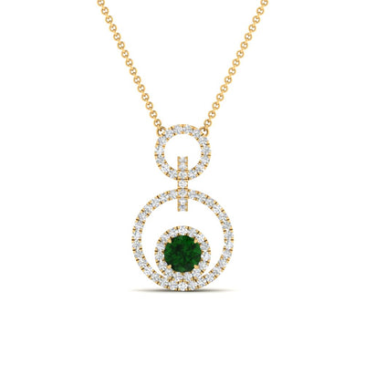 Multi Ring Interlocked Pendant