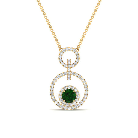 Multi Ring Interlocked Pendant
