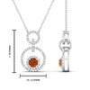 Load image into Gallery viewer, multi-ring-interlocked-diamond-pendant-with-orange-sapphire-in-white-gold-FDPD10699-GSAOR-ANGLE2-NL-WG-HW.jpg?v=1759291658