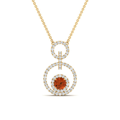 Multi Ring Interlocked Pendant