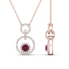 Load image into Gallery viewer, multi-ring-interlocked-diamond-pendant-with-pink-sapphire-in-rose-gold-FDPD10699-GSADRPI-ANGLE2-NL-RG.jpg?v=1759291658