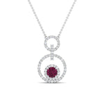 Load image into Gallery viewer, multi-ring-interlocked-diamond-pendant-with-pink-sapphire-in-white-gold-FDPD10699-GSADRPI-ANGLE1-NL-WG.jpg?v=1759230335
