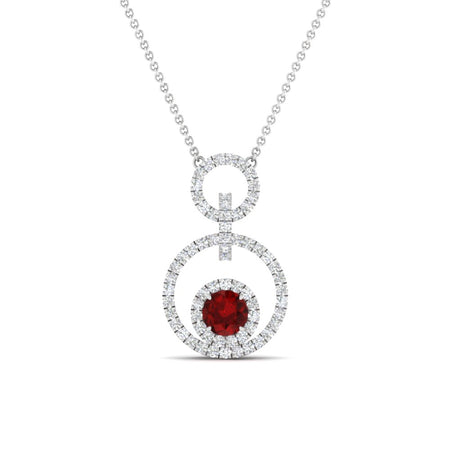 Multi Ring Interlocked Pendant