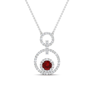 Multi Ring Interlocked Pendant