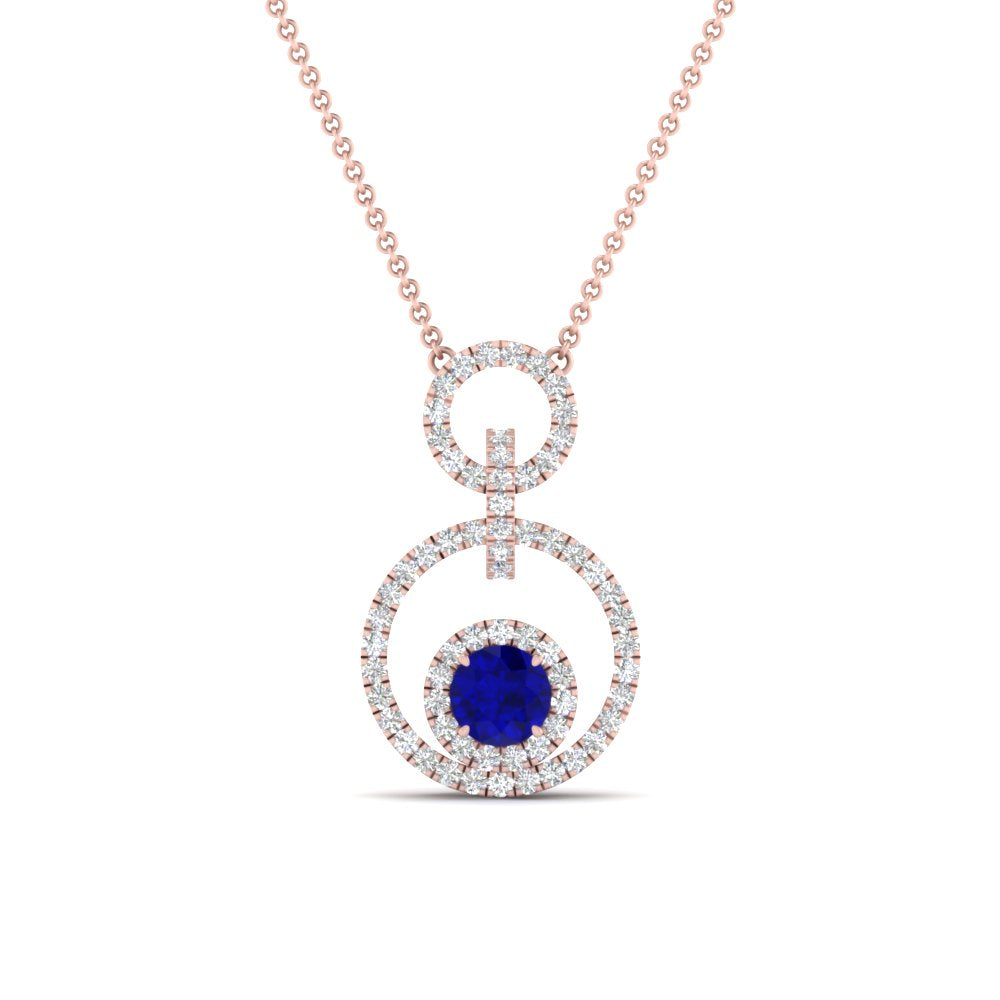 multi-ring-interlocked-diamond-pendant-with-sapphire-in-rose-gold-FDPD10699-GSABL-ANGLE1-NL-RG.jpg?v=1759230334