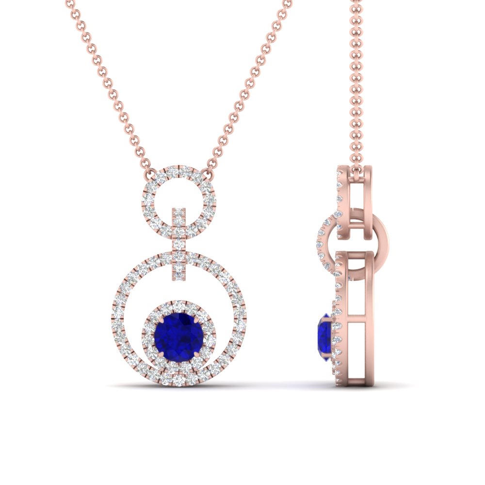 multi-ring-interlocked-diamond-pendant-with-sapphire-in-rose-gold-FDPD10699-GSABL-ANGLE2-NL-RG.jpg?v=1759230334