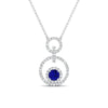 Load image into Gallery viewer, multi-ring-interlocked-diamond-pendant-with-sapphire-in-white-gold-FDPD10699-GSABL-ANGLE1-NL-WG.jpg?v=1759291658